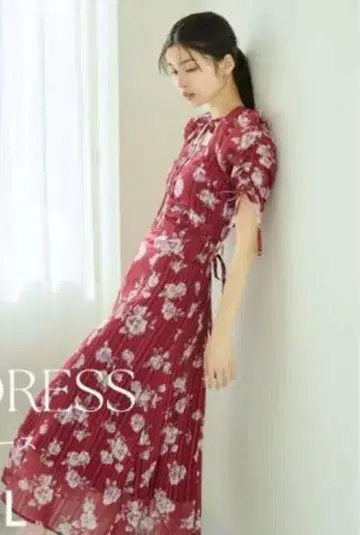 snidel 빨간색 볼레로 원피스