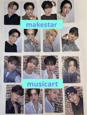 ATEEZ MUSICART makestar 대면 영통 트레카 세트 16장