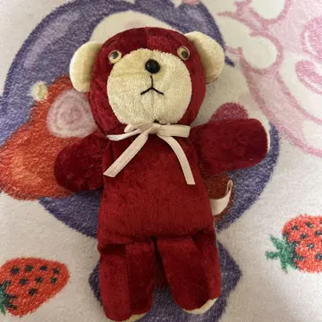 빨간 곰 봉제 인형