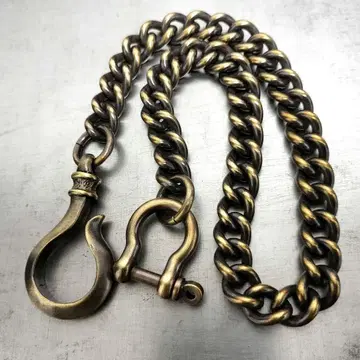 놋쇠 훈연 마루키헤이 12mm 지갑 체인 빈티지 브라스 마루 후크