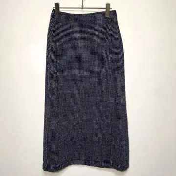 GAIJIN MADE 가이진 메이드 랩 스커트 버튼 네이비