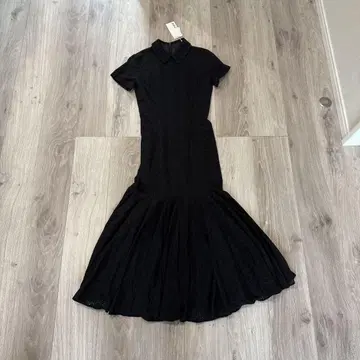 JENNE 카라 부착 롱 원피스