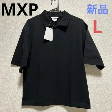 MXP 여성용 숏 슬리브 피케 셔츠 반팔 블랙 L 블랙