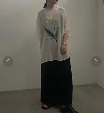 AMERI 아메리 2피스 플라워 레이어드 드레스