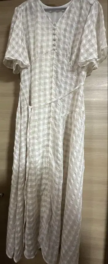 릴리 브라운 체크 원피스