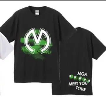 MGA MEET YOU TOUR 티셔츠 블랙 XL