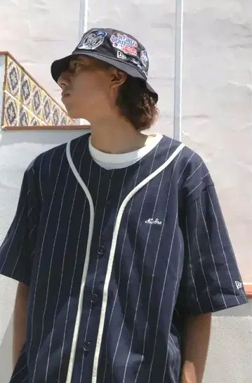 NEWERA 헤비 웨이트 베이스볼 셔츠