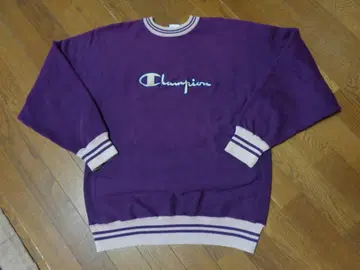 XL/자수 택/90s/챔피온/리버스 위브/맨투맨/모카 퍼플