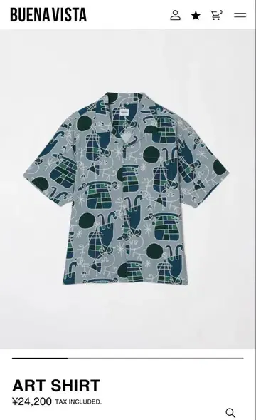 BUENA VISTA 부에나비스타 ART SHIRT XL
