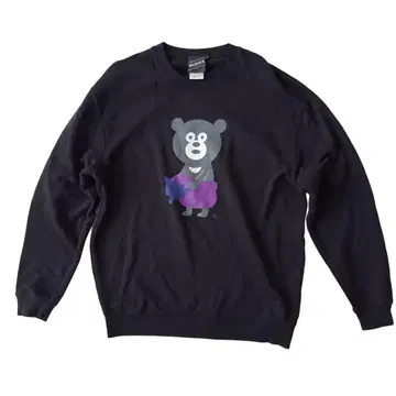 BEAMS T 빔즈 트레이닝복 블랙 L 곰 나스 프린트