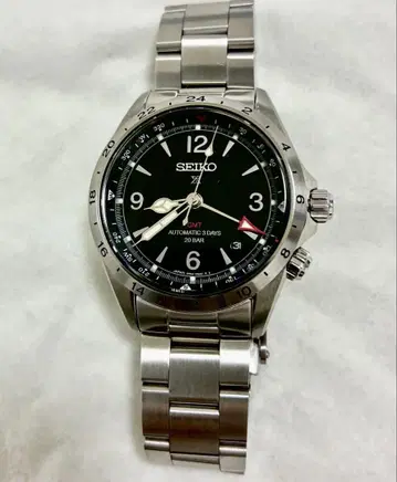 세이코 알피니스트 GMT 블랙 다이얼
