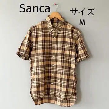 Sanca 체크 셔츠 일본제 사이즈 M