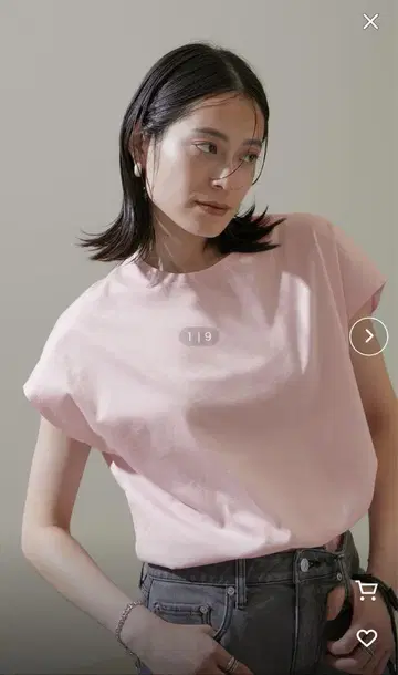 SALON adam et rope Prima Veil 루즈한 돌먼 티셔츠