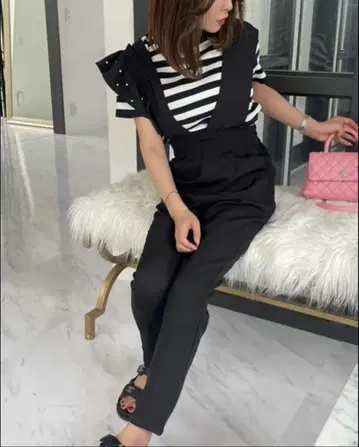 Myu 뮤 2way 성인용 디자인 살로펫 펄 프릴 팬츠