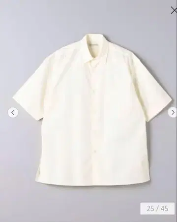 UNITED ARROWS 반팔 셔츠 오픈 카라