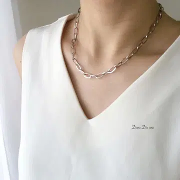금속 알레르기 방지 써지컬 스테인리스 체인 목걸이 실버
