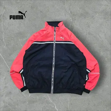 90s PUMA 푸마 나일론 자켓 블루종 구제 의류 자수 로고