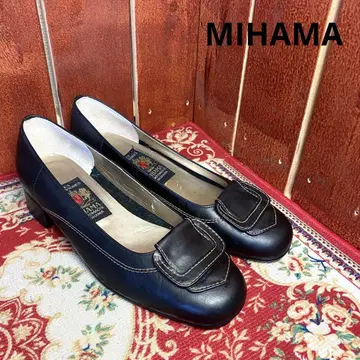 MIHAMA 로퍼 펌프스 가죽 블랙 23.5cm