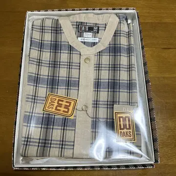 DAKS 베이지 체크 룸웨어 L 사이즈
