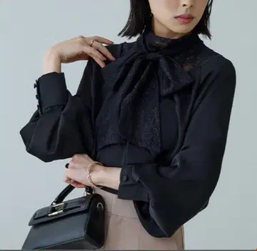 루일 에 부티크 레이스 리본 셔츠