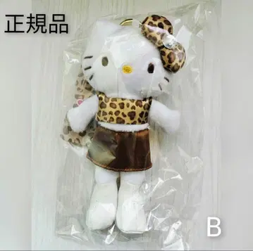 헬로키티 스타일업 마스코트 발길이 긴 키티 GOGO GAL 화이트 표범