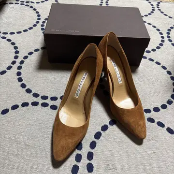 REPETTO 브라운 스웨이드 하이힐
