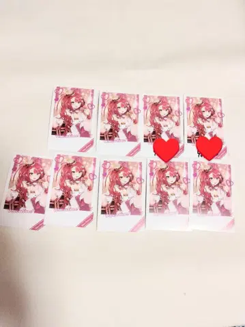 네오포르테 발렌타인 폴라로이드 카드 심백테토 친필 사인 9장 세트