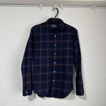 417 edifice INDIGO FLANNEL 플란넬 셔츠 긴팔 네이비