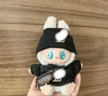 labubu 라부부 봉제 인형 의상 니트 3개 세트 블랙