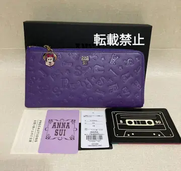 ANNA SUI 장지갑 패스 케이스 포함 디즈니 Disney DISCO!