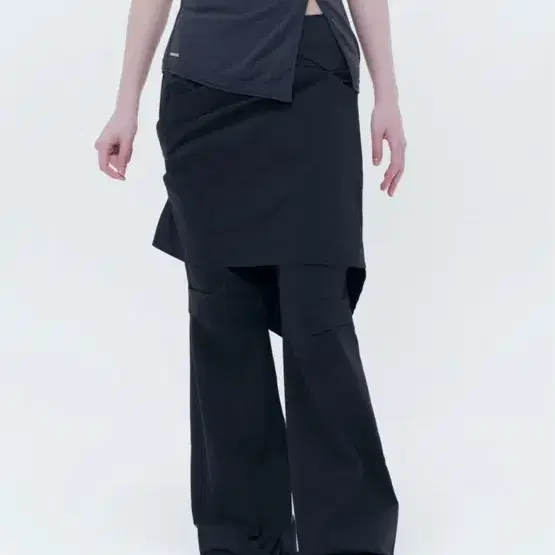★ MISEKI SEOUL★ Draped midi skirt pants SET BLACK MSK251P MUSINSA公式 | MISEKI SEOUL [PERSONAL SPACE] Draped shirt