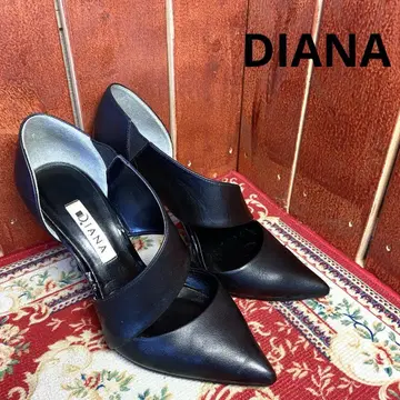 DIANA 스틸레토 가죽 블랙 22.5cm
