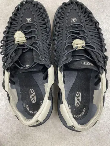 KEEN 킨 샌들 27cm 남성용 유니크 블랙 플라자 토프