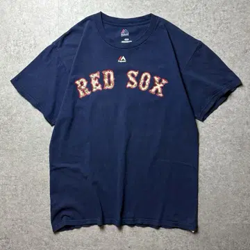 마제스틱 반팔 티셔츠 MLB 야구 레드삭스 네이비 M