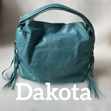 Dakota 가죽 토트백 터콰이즈 블루
