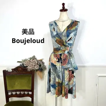 새상품급 boujeloud 블루 계열의 우아한 원피스
