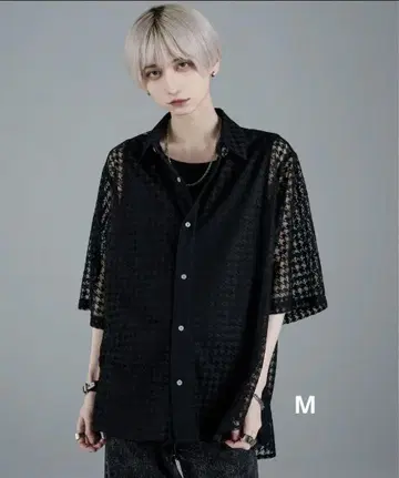 ADRER 루즈 실루엣 레이스 시어 셔츠 [M]
