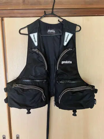 가마가츠 블랙 구명 조끼 4 포켓