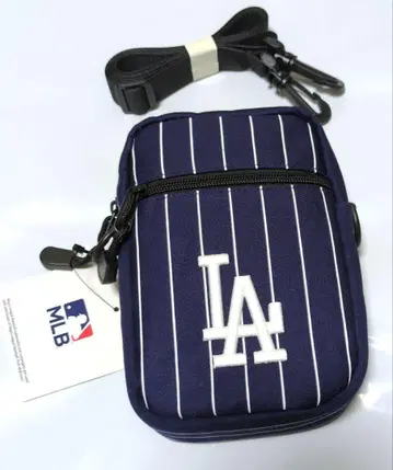 MLB 다저스 스트라이프 미니 숄더백 포셰트 파우치