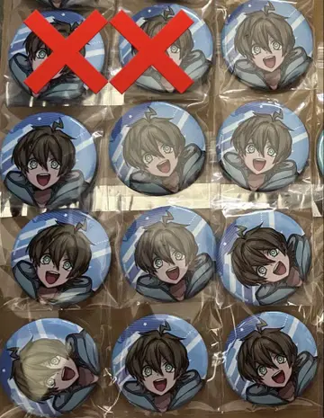 모노파스 Akira 캔뱃지 실물 크기 10개