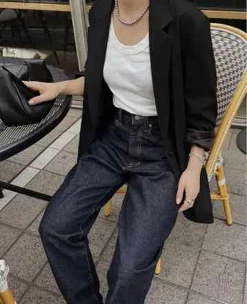 ETRE TOKYO 사루엘 데님 인디고 S 새상품