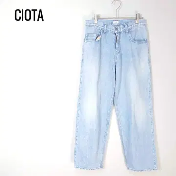 CIOTA 인디고 수빈 코튼 13,5oz 배기 데님
