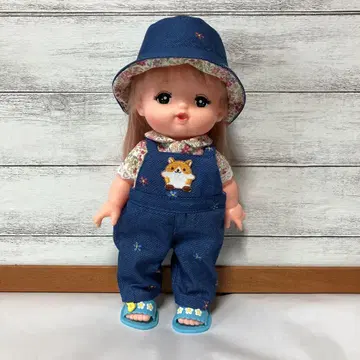 멜짱 데님 오버롤