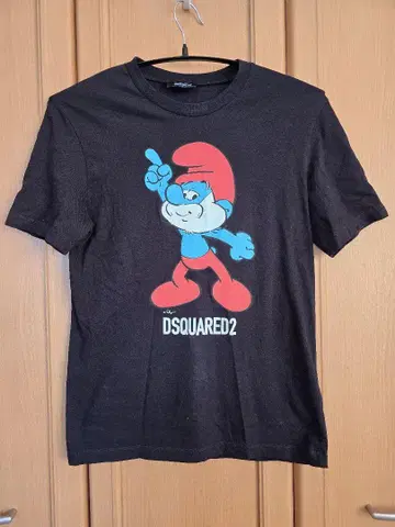 DSQUARED2 스머프 티셔츠 블랙