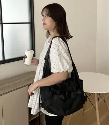 프로즈베일 발수 리본 나일론 숄더백