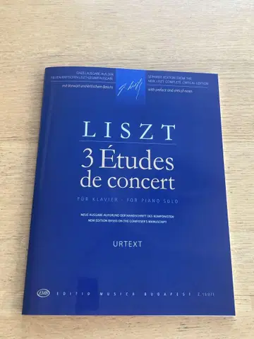 리스트의 3개의 연주회용 연습곡 악보