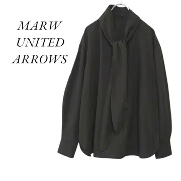 MARW UNITED ARROWS 보타이 블라우스 블랙