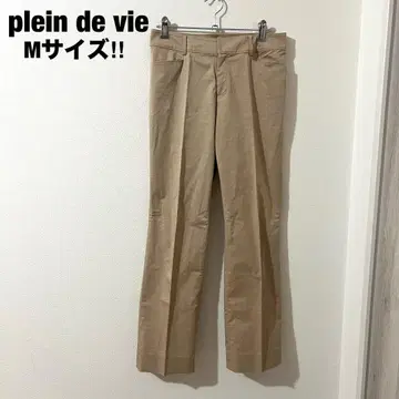 플랜드비 플레어 팬츠 베이지 슬랙스 M 코튼 예쁜