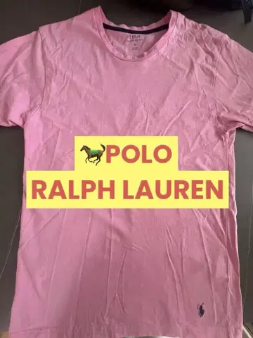 Polo Ralph Lauren 핑크 티셔츠 M 오버 사이즈 빅 사이즈