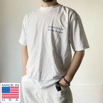 새상품 80s USA제 휴렛 팩커드 반팔 티셔츠 화이트 XL